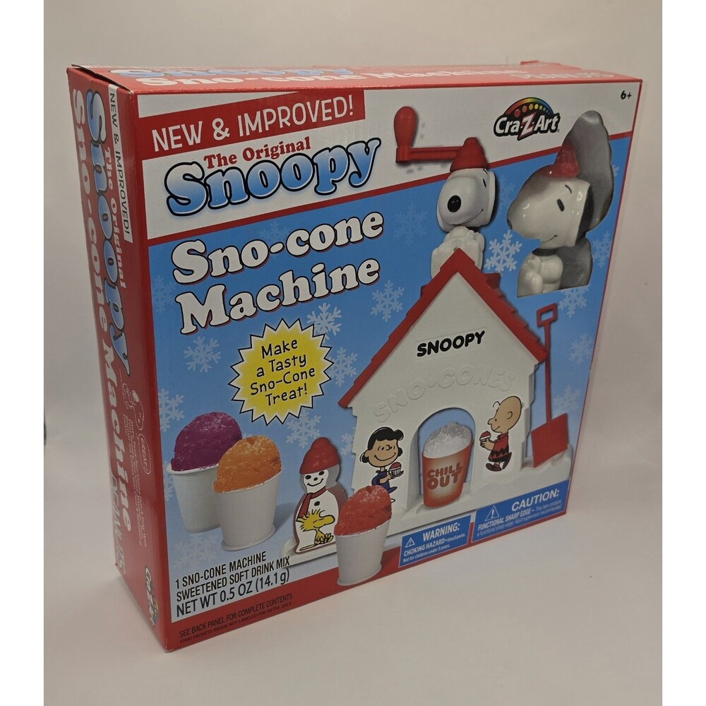 The Original Snoopy Snow Cone Sno-Cone Machine Maker Peanuts New Improved